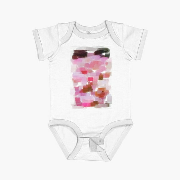 LuvlyHer Face Palette Short Sleeve Baby One-Piece, New Born, Baby Shower Gift, New Parents Gift