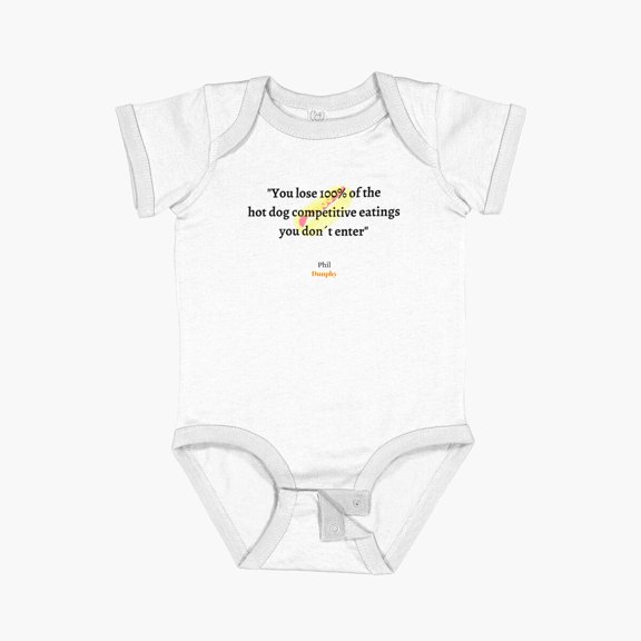 LuvlyYou Lose 100 Of The Hot Dog Competitions You Don´T Enter, Phil Dunphy Short Sleeve Baby One-Piece, New Born, Baby Shower Gift, New Parents Gift
