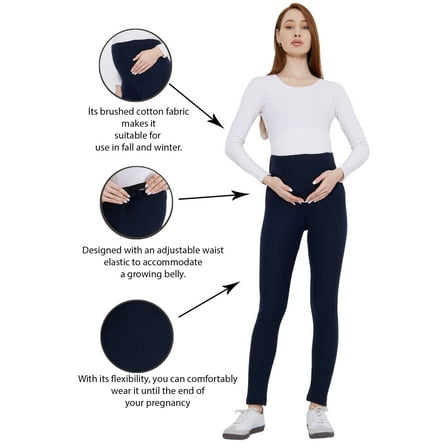 LuvmaBelly Maternity Brushed Jersey Leggings, Maternity