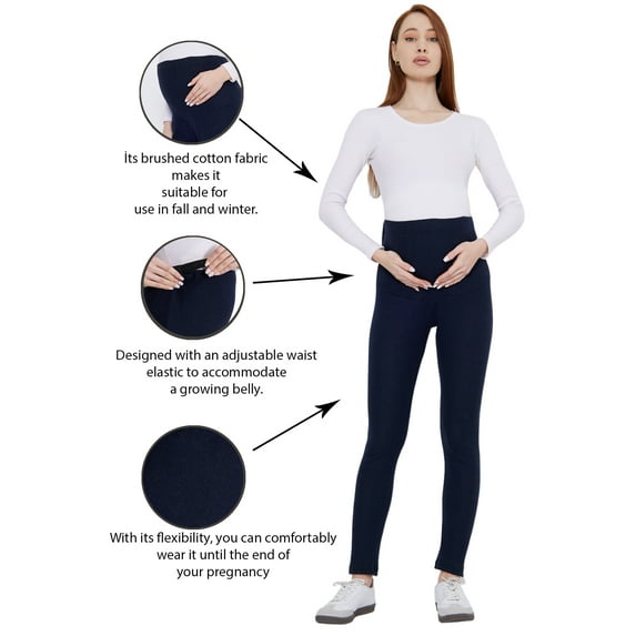 LuvmaBelly Maternity Brushed Jersey Leggings, Maternity