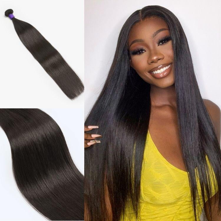 LUVME 20" Upgraded Brazilian Hair | 1pc Straight 100% Virgin Brazilian Human Hair Bundle