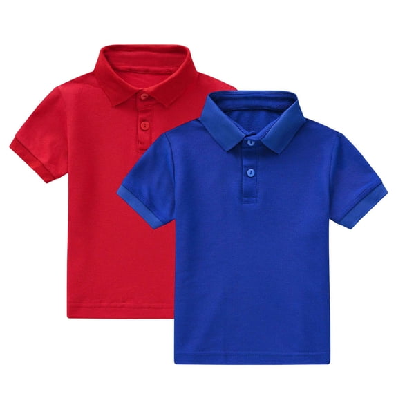 Luvrsol 2 Pack Unisex Kids Solid Basic Short Sleeve Cotton Multipack Basic Undershirts 90-160