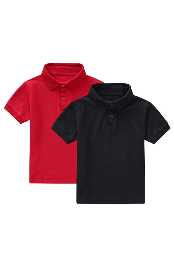 2 Pack Unisex Kids Solid Basic Short Sleeve Cotton Multipack Basic Undershirts 90-160