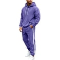 thumbnail image 1 of Luvrsol Big & Tall Men Athletic 2-Piece Lounge Tracksuit Solid Long Sleeve Hooded Top & Daily Wear Jogger Pants S-3XL, 1 of 9
