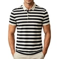 thumbnail image 1 of Luvrsol Big & Tall Men's T Shirts Solid Basic Turndown Collar Short Sleeve Light Cotton Simple Work Shirts M-4XL, 1 of 8