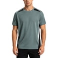 thumbnail image 1 of Luvrsol Big & Tall Men's T-Shirts Solid Crew Neck Basic Tee Breathable Work Short Sleeve Shirts M-5XL, 1 of 4