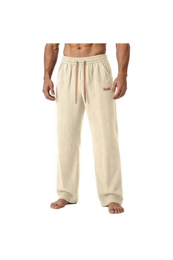 Big & Tall Mens Sweatpants French Terry Wide Leg Baggy Lounge Joggers Pockets Casual Daily Walking Trousers S-4XL