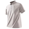 thumbnail image 1 of Luvrsol Big & Tall Mens Tshirt Solid Basic Turndown Collar Short Sleeve Light Cotton Simple Work Shirts M-5XL, 1 of 6