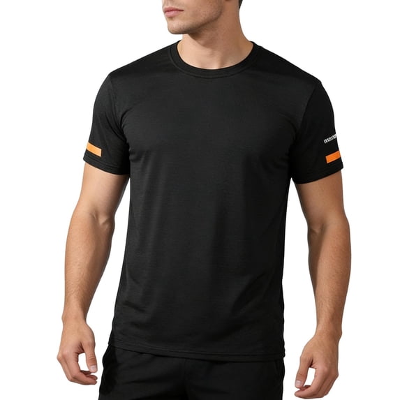 Luvrsol Big and Tall Men's T-shirts Solid Cotton Tops Classic Crew Neck Short Sleeve Casual Basic Tee M-5XL