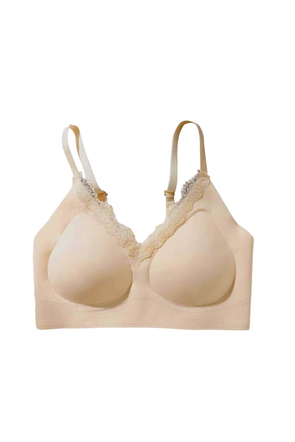Bras for Women No Underwire Lightweight Seamless No Wire T-Shirt Bra Flat Seam Design Invisible Under Thin Shirts S-2XL