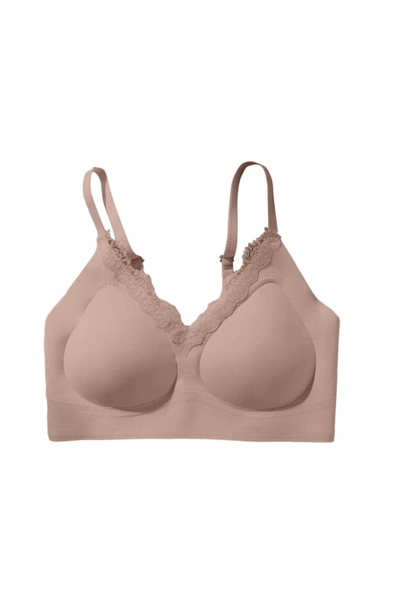 Bras for Women No Underwire Lightweight Seamless No Wire T-Shirt Bra Flat Seam Design Invisible Under Thin Shirts S-2XL