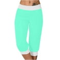 thumbnail image 1 of Luvrsol Capri Leggings for Women Lightweight with Pockets Casual Summer, Size S-3XL, 1 of 6