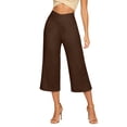 thumbnail image 1 of Luvrsol Capri Pants for Women Quick Dry Casual Solid High Rise Straight Leg 7/8 Capri Jeans, Size S-3XL, 1 of 8