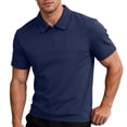 thumbnail image 1 of Luvrsol Cotton T Shirts for Men Big & Tall Plain Solid Basic Lapel Collar Soft Cotton Everyday Wear Shirts M-4XL, 1 of 6