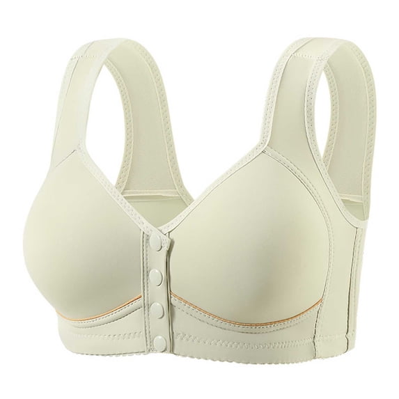 Luvrsol Front Closure Sports Bras for Women High Stretch Comfort Contour Cup Simple Front Snap Closure S-3XL