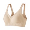 thumbnail image 1 of Luvrsol Jelly Bras for Women No Show Smooth Wirefree T-Shirt Bra Stretchy Microfiber Everyday Comfort Lingerie M-3XL, 1 of 7