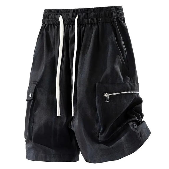 Luvrsol Men’s Big & Tall Functional Cargo Shorts Firm Fabric Casual Street Work Daily Basic Shorts M-4XL