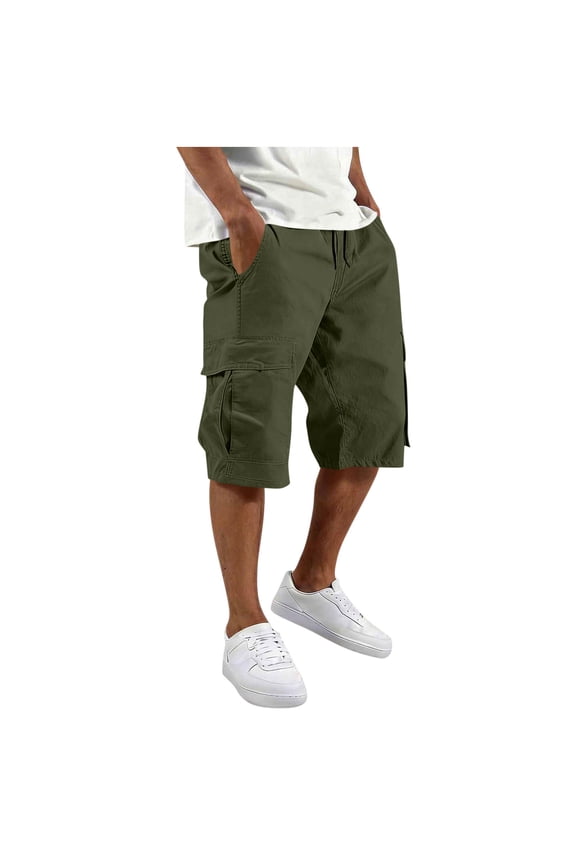 Men’s Big & Tall Rugged Utility Cargo Shorts Water Resistant Multi Compartment Pockets S-4XL