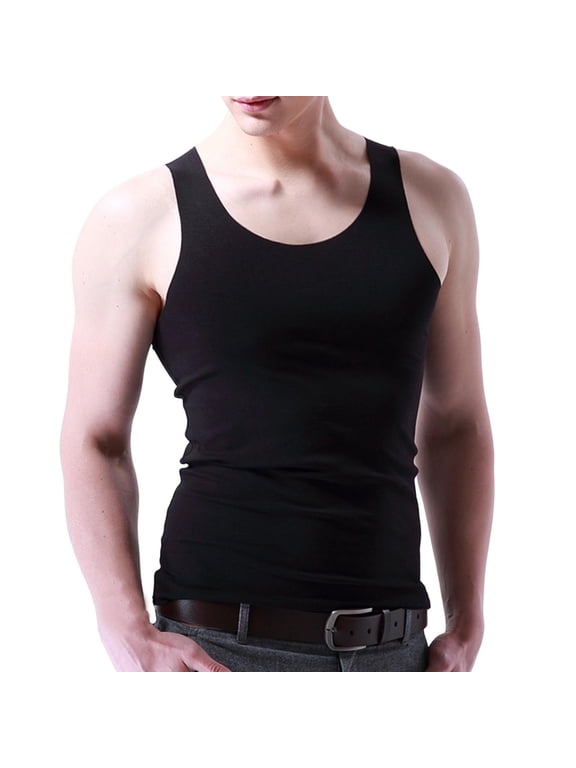 Men's Big & Tall Tank Tops Quick Dry Athletic Sleeveless Workout Muscle Shirts, L-5XL