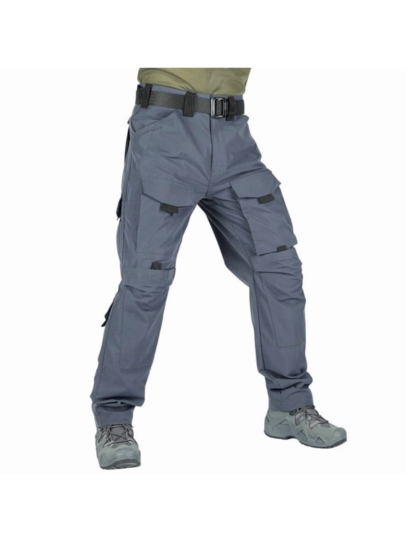 Men's Cargo Pants Relaxed Fit Quick Dry Waterproof Tactical All-Day Work Wear, S-3XL