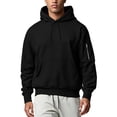 thumbnail image 1 of Luvrsol Men's Hoodies Drawstring Sweatshirt Solid Basic Long Sleeve Pullover Tops S-2XL, 1 of 9