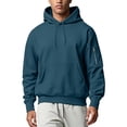 thumbnail image 1 of Luvrsol Men's Hoodies Drawstring Sweatshirt Solid Basic Long Sleeve Pullover Tops S-2XL, 1 of 9