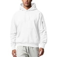 thumbnail image 1 of Luvrsol Men's Hoodies Drawstring Sweatshirt Solid Basic Long Sleeve Pullover Tops S-2XL, 1 of 9
