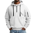 thumbnail image 1 of Luvrsol Men’s Plain Hooded Pullover Sweatshirt Solid Long Sleeve Everyday Athleisure Hoodie S-3XL, 1 of 6