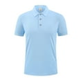 thumbnail image 1 of Luvrsol Men's Short Sleeve Collared Knit Top Regular Fit Casual, Size S-4XL, 1 of 6