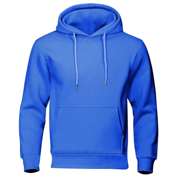 Luvrsol Men’s Solid Pullover Hoodie Long Sleeve Casual Athletic Plain Hooded Sweatshirt XS-L2