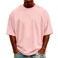 thumbnail image 1 of Luvrsol Men's T Shirts Big & Tall Loose Fit Solid Crew Neck Basic Tees Soft Summer Everyday Tops S-5XL, 1 of 4
