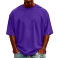thumbnail image 1 of Luvrsol Men's T Shirts Big & Tall Loose Fit Solid Crew Neck Basic Tees Soft Summer Everyday Tops S-5XL, 1 of 4