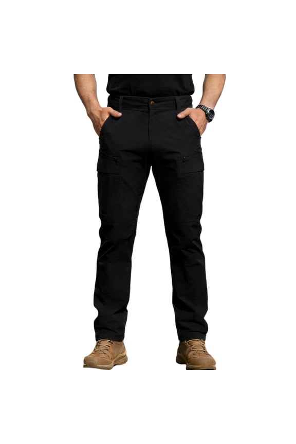 Men's Work Pants Lightweight Stretch Water Resistant Casual Tactical Cargo, S-3XL