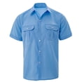 thumbnail image 1 of Luvrsol Mens Button Up Shirts Short Sleeve Classic Wrinkle-Resistant Casual Everyday Blouse Pocket Design S-3XL, 1 of 5