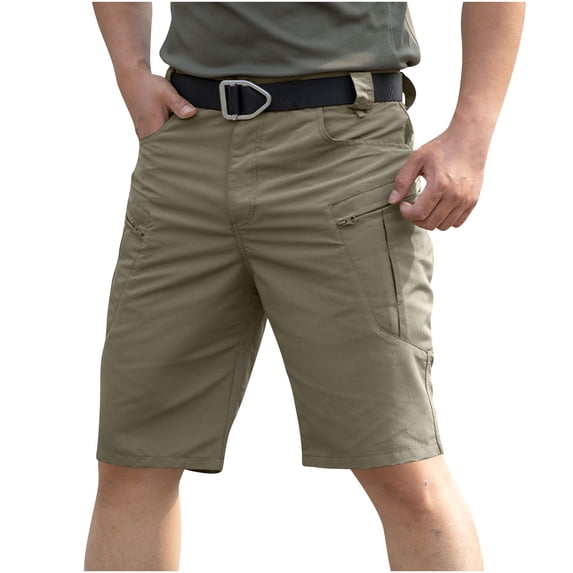 Luvrsol Mens Cargo Shorts Stretchy Durable Loose High Elasticity Waterproof Multi Pocket Work Pants, Size S-3XL