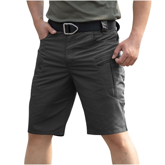 Luvrsol Mens Cargo Shorts Stretchy Durable Loose High Elasticity Waterproof Multi Pocket Work Pants, Size S-3XL