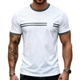 thumbnail image 1 of Luvrsol Mens Shirts Heavyweight Solid Crew Neck Basic Tee Breathable Cotton Blend Work Shirts XS-3XL, 1 of 8