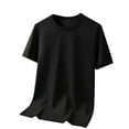 thumbnail image 1 of Luvrsol Mens T-Shirts Plus Size Solid Casual Breathable Round Neck Short Sleeve Tee, M-5XL, 1 of 7
