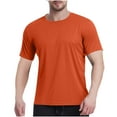 thumbnail image 1 of Luvrsol Mens T-Shirts Solid Casual Breathable Round Neck Short Sleeve Tee Base Shirt, M-3XL, 1 of 7