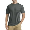 thumbnail image 1 of Luvrsol Mens T-Shirts Solid Sunscreen Breathable Drying Moisture Wicking Short Sleeve Tee, S-2XL, 1 of 2