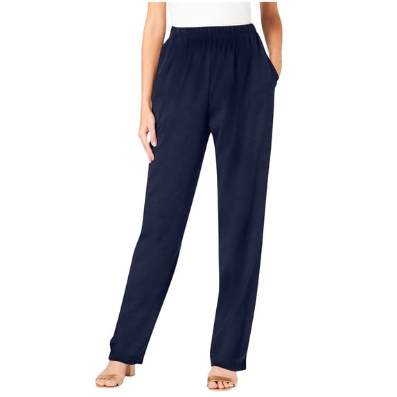 Luvrsol Plus Size Dress Pants Women Stretch Comfortable Fitness Yoga Work and Casual, S-5XL
