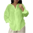thumbnail image 1 of Luvrsol Plus Size Women's Blouses & Button-Down Shirts Classic Collared Blouse Lightweight Tops S-3XL, 1 of 5