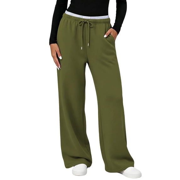 Luvrsol Plus Size Womens Sweatpants Loose Fit Lounge Pants Soft Casual Trousers with Deep Pockets S-3XL