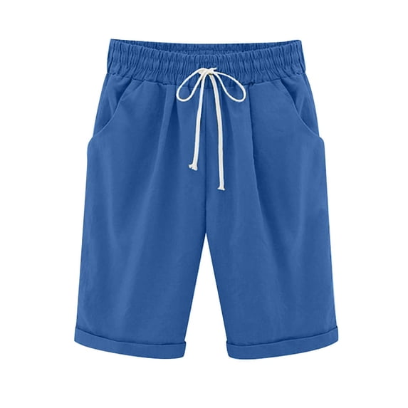 Luvrsol Plus Women's 5 Inch Quick Dry Casual Shorts Breathable Lightweight with Pockets Daily Errands Short, Size S-5XL