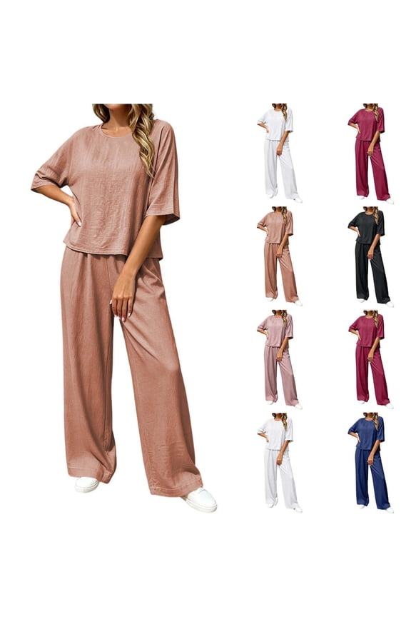 Sets for Women Plus Size Cotton Casual Set Daily Going Out Outfits M-4XL