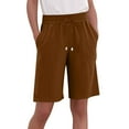 thumbnail image 1 of Luvrsol Shorts for Women Quick Dry Moisture Wicking Breathable Plus Size Athletic Pants with Pockets Side Zippers, S-5XL, 1 of 4