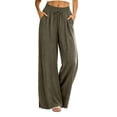 thumbnail image 1 of Luvrsol Sweat Pants for Women Wide Leg Casual Pants High Waist Trousers for Daily Loungewear S-2XL, 1 of 5