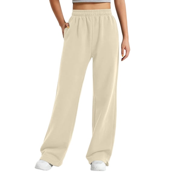 Luvrsol Sweatpants Women Loose Fit Fleece Lined Pants Warm Joggers for Winter Daily Lounge S-2XL