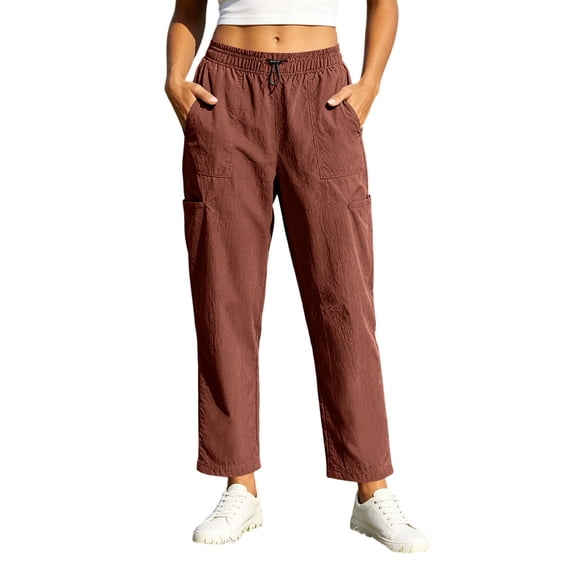Luvrsol Sweatpants Women Plus Size Solid Track Pants Elastic Drawstring Outdoor Cargo S-3XL
