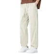 thumbnail image 1 of Luvrsol Sweatpants for Men Big & Tall Casual Drawstring Solid Pockets Elastic Waist Straight Leg Pants M-4XL, 1 of 8